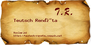 Teutsch Renáta névjegykártya